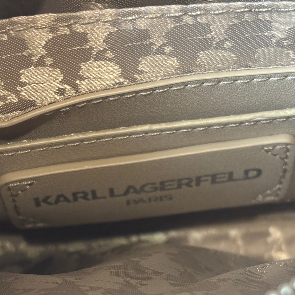 NWT Karl Lagerfeld Paris Maybelle Camera Crossbody bag - Blue Fog - Picture 10 of 16